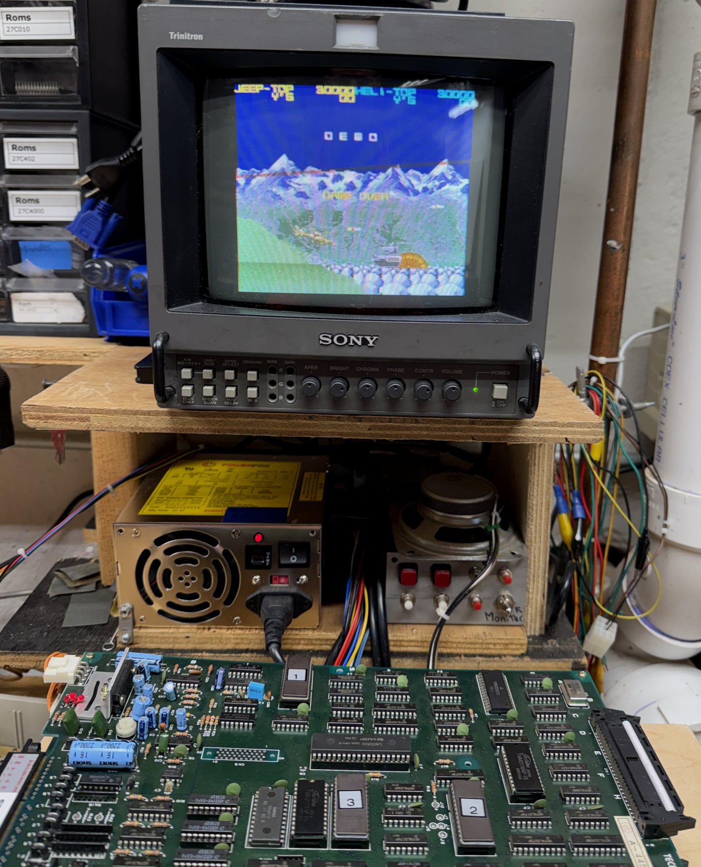 Silk Worm Arcade Board, Works