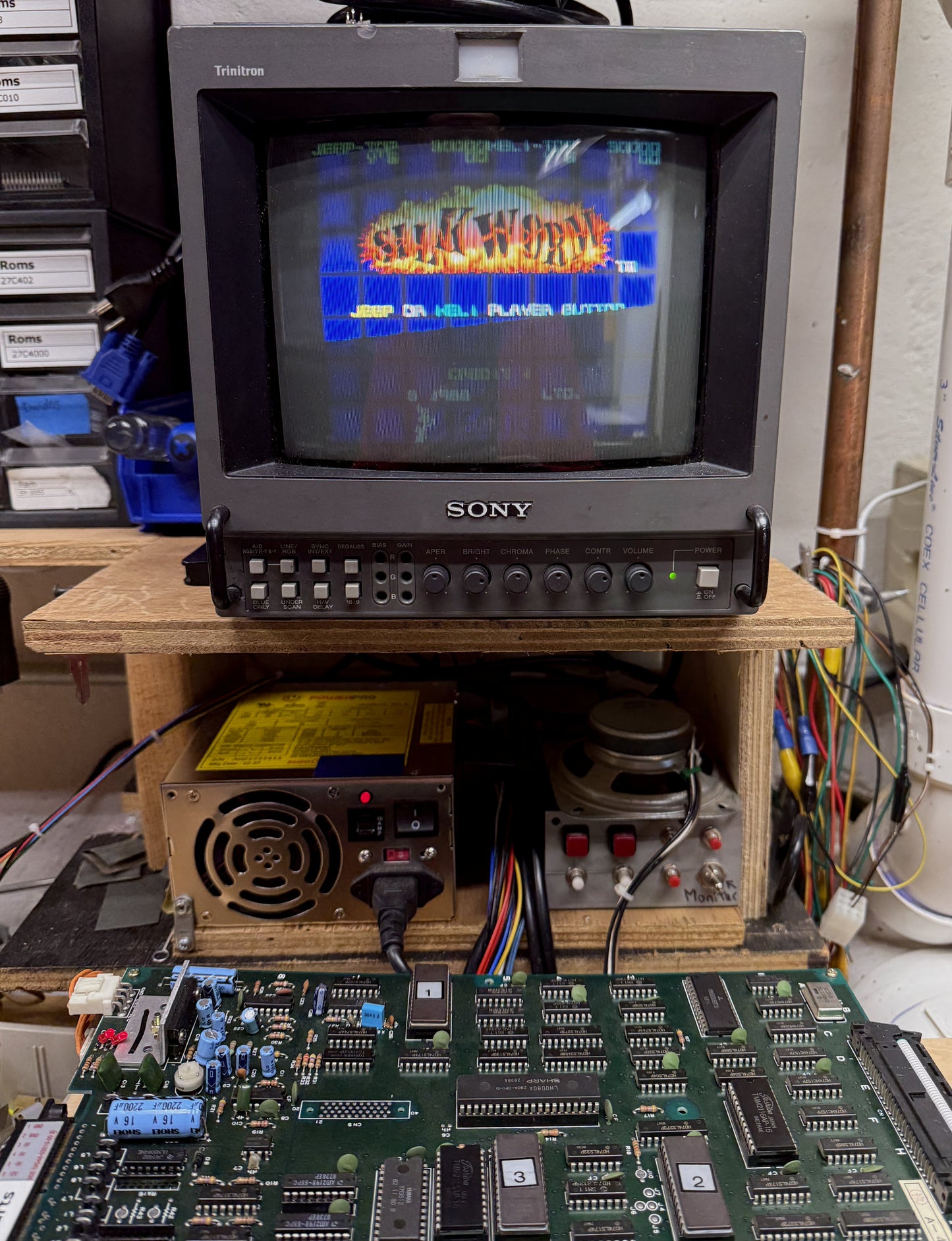 Silk Worm Arcade Board, Works