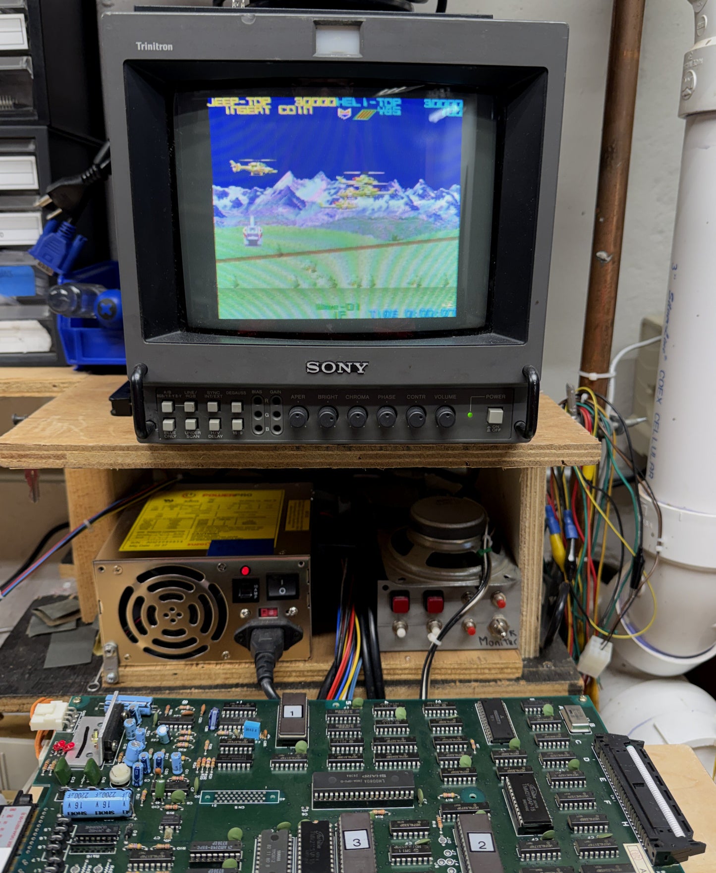 Silk Worm Arcade Board, Works