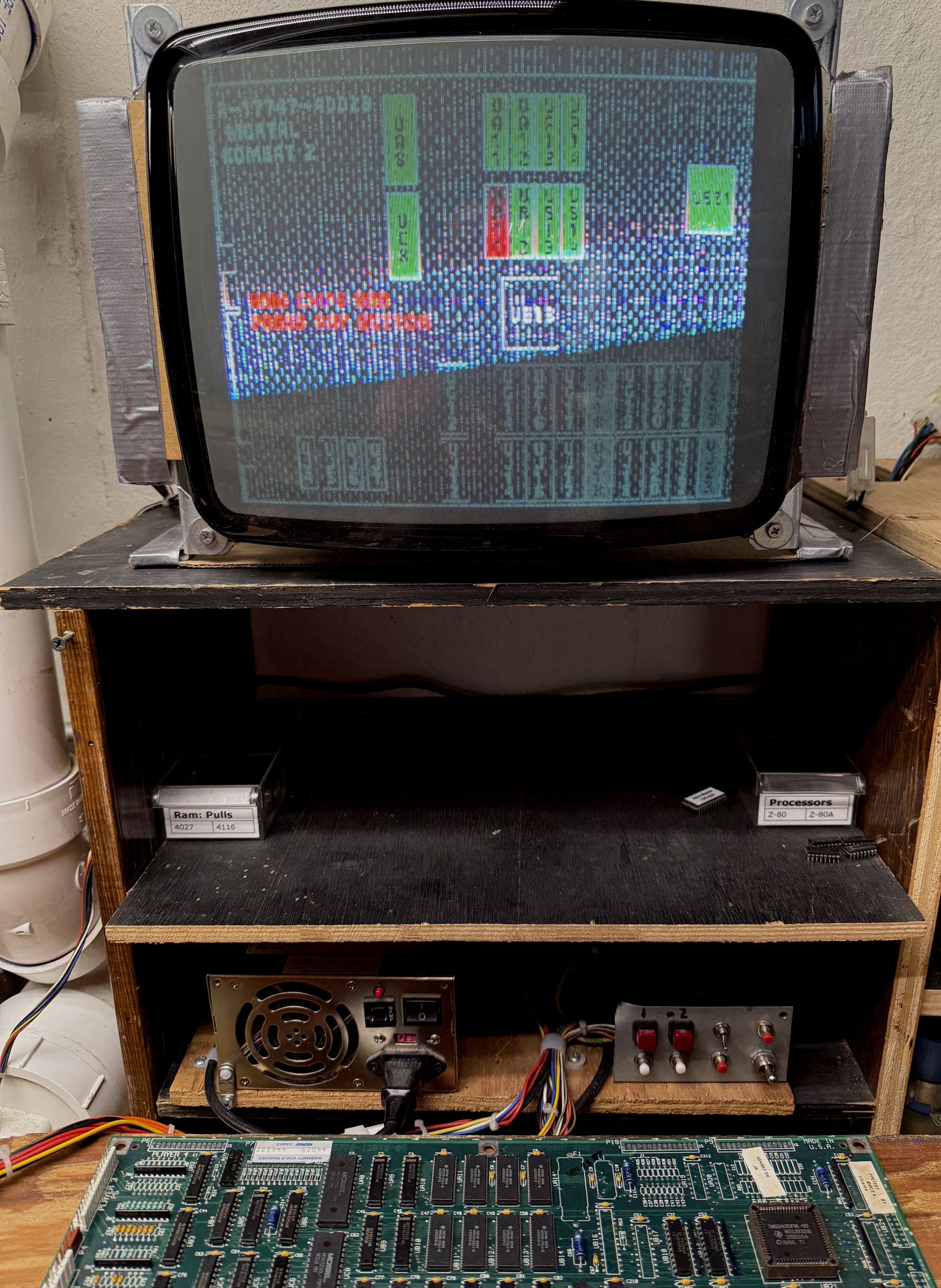 Mortal Kombat II CPU Board for Repair