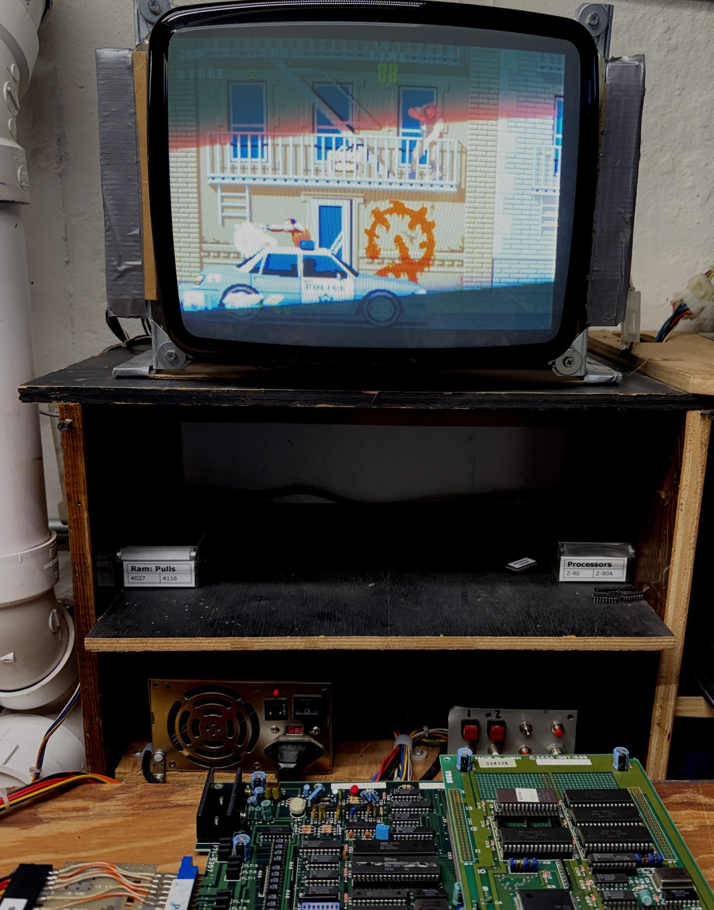 ESWAT Arcade Circuit Board, Works