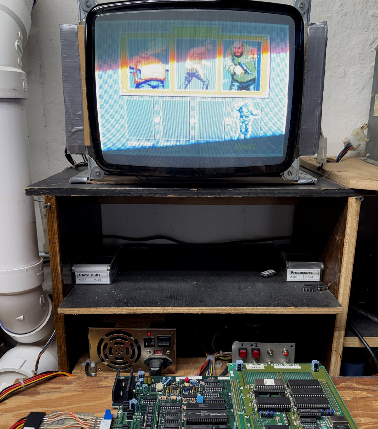 ESWAT Arcade Circuit Board, Works