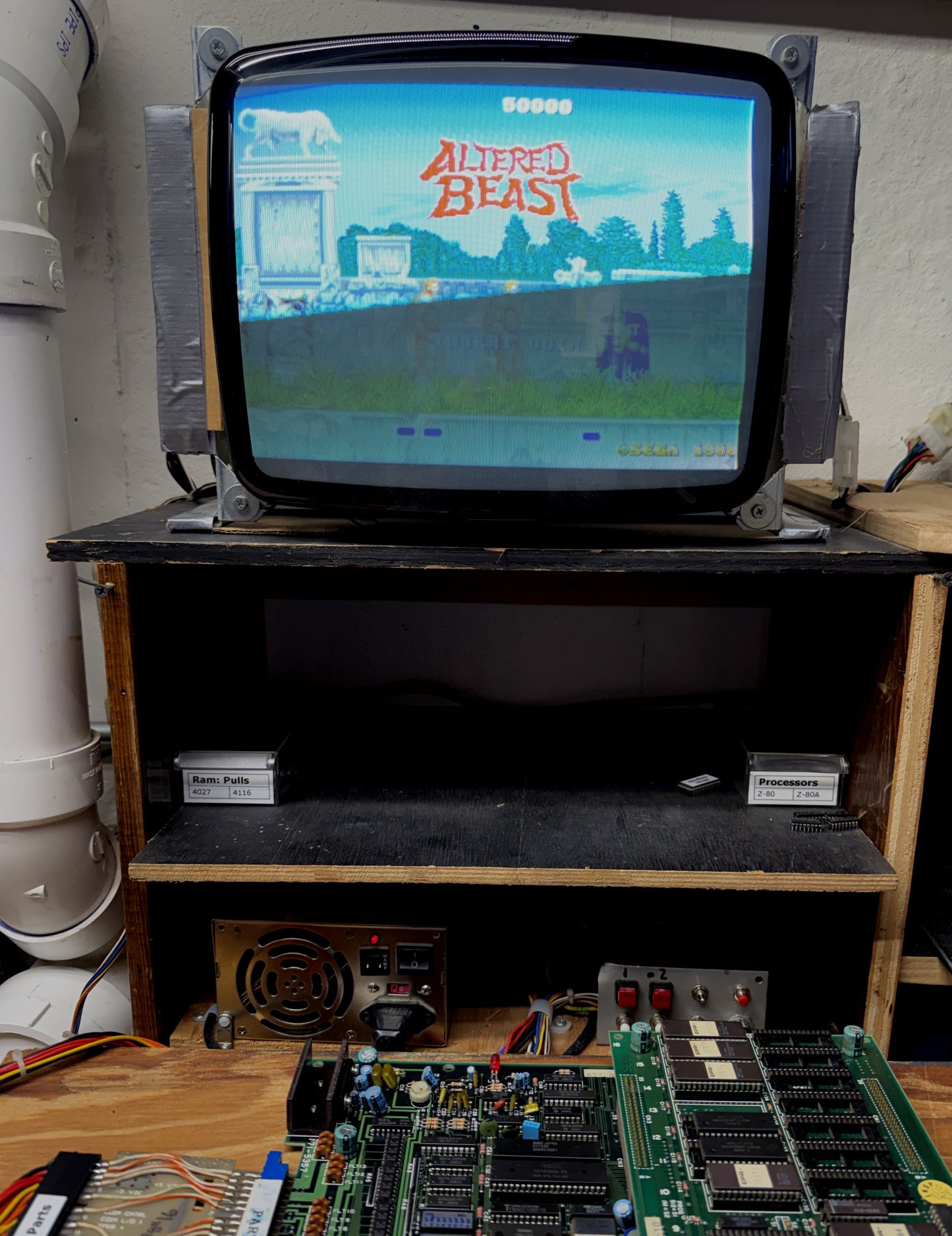 Altered Beast Circuit Board, Works