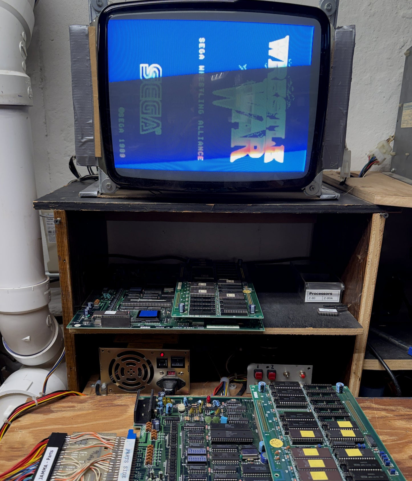 Wrestle War Circuit Board, Works