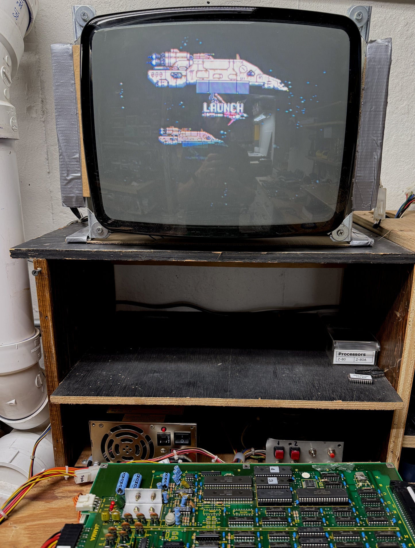 Strato Fighter Circuit Board, Video Issues