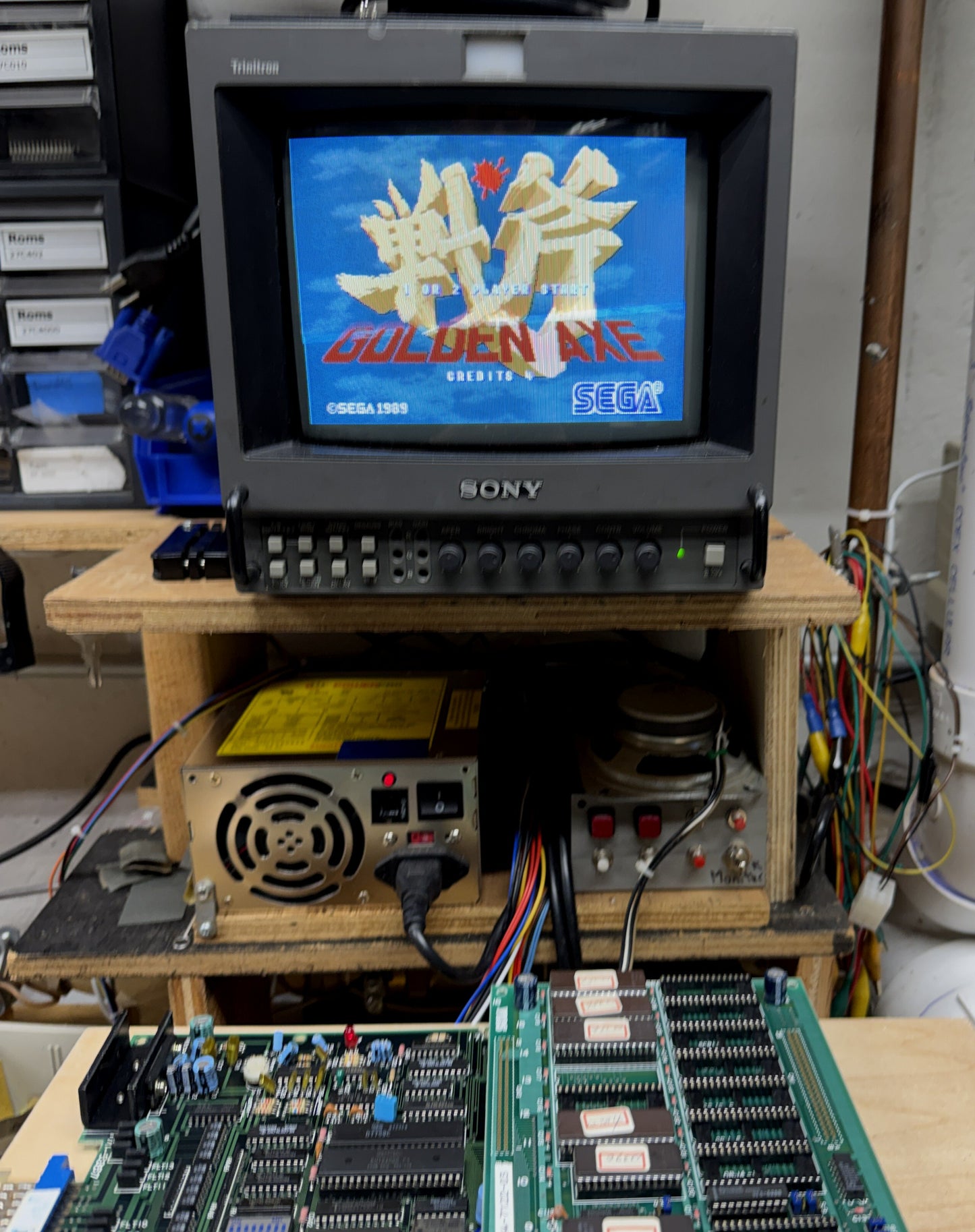 Golden Axe Circuit Board, Works