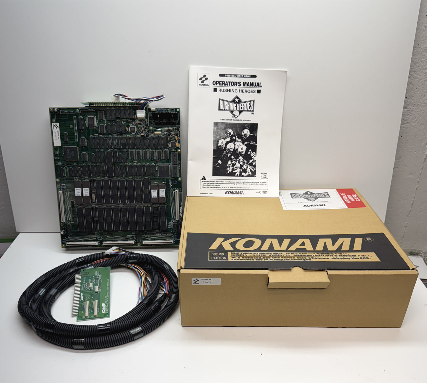 Rushing Heroes (Konami GX) NOS Board w/Box, Cables