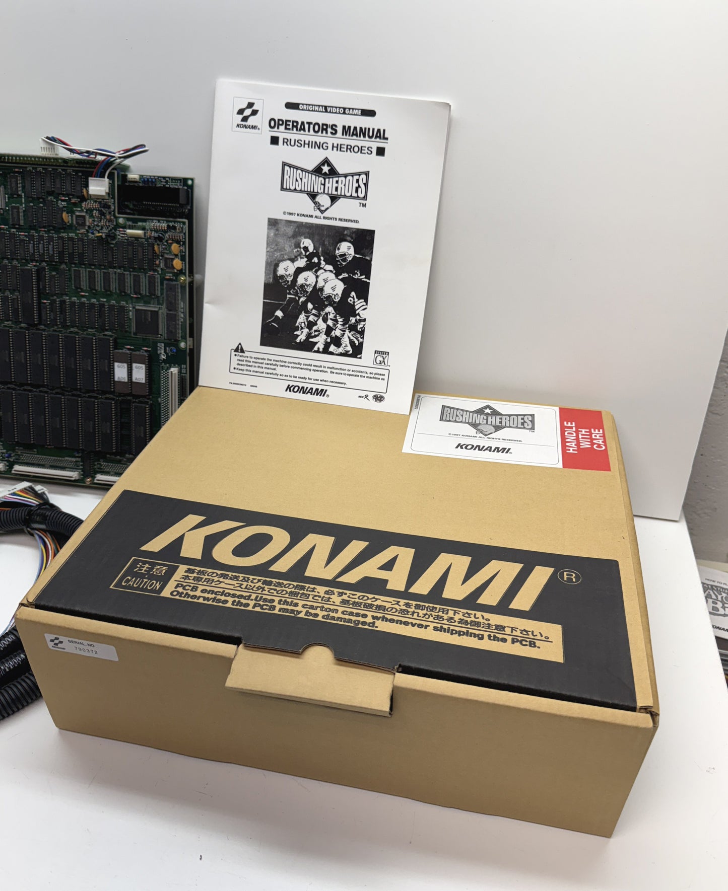 Rushing Heroes (Konami GX) NOS Board w/Box, Cables