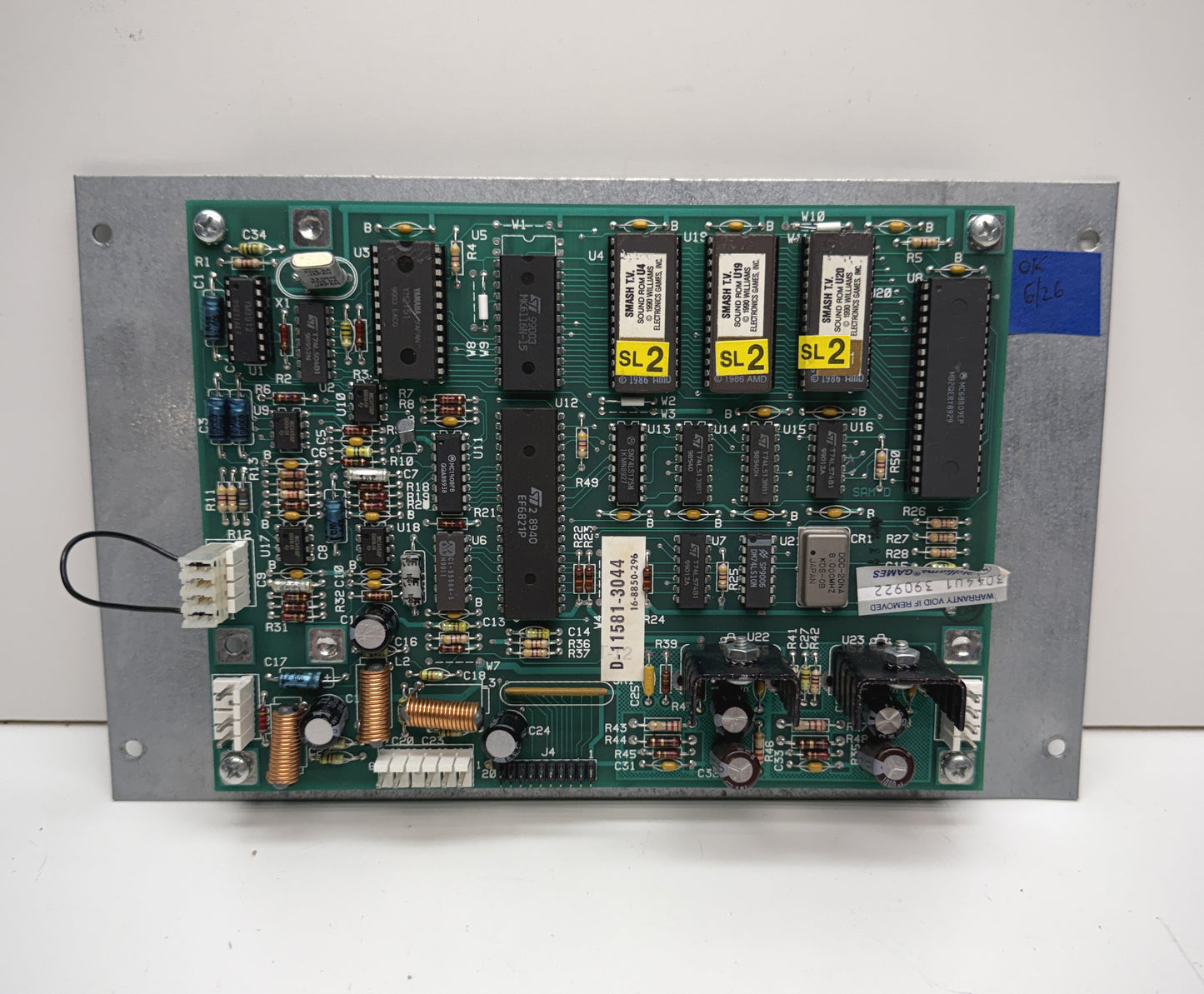 Smash TV Sound Board, Works