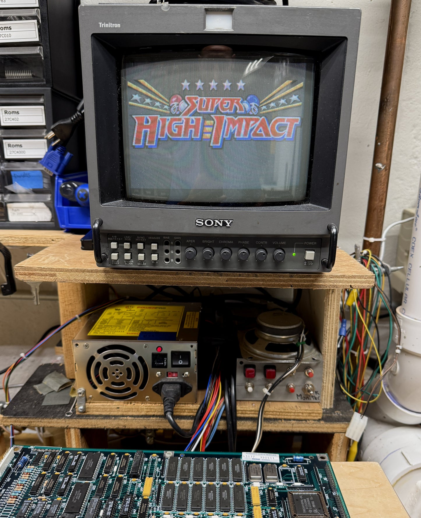 Super High Impact Football CPU Board, Works