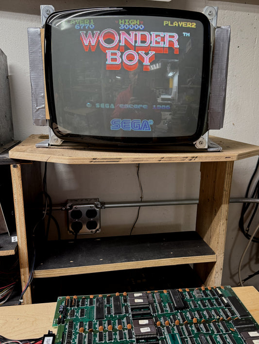 Wonder Boy Arcade Circuit Board, Works