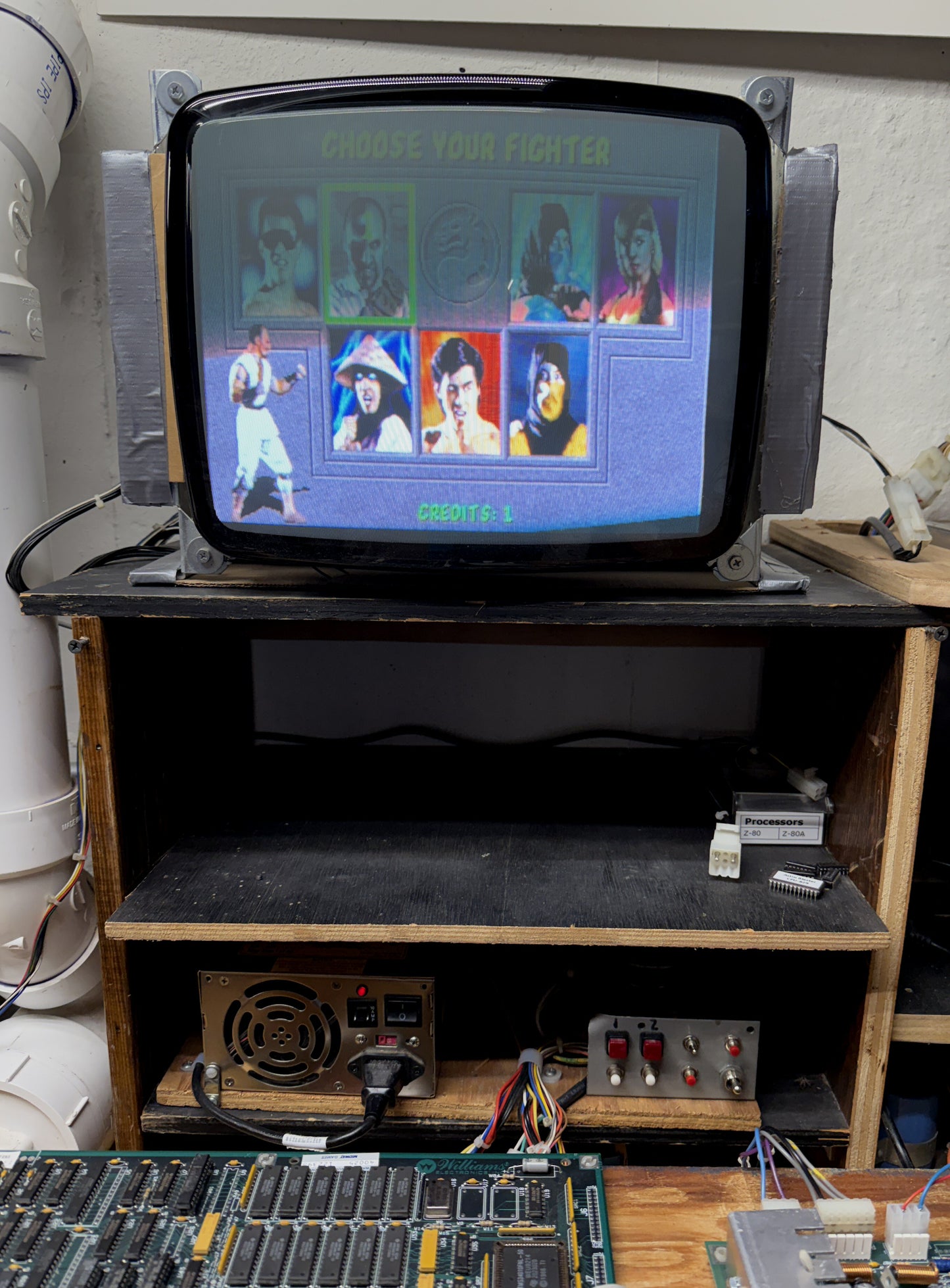 Mortal Kombat Jamma Circuit Board, Working