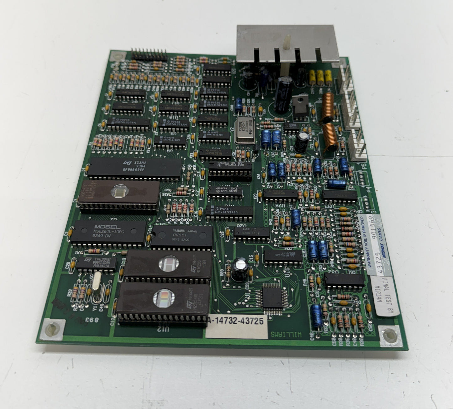 Mortal Kombat / NBA Jam Sound Board, Not Working