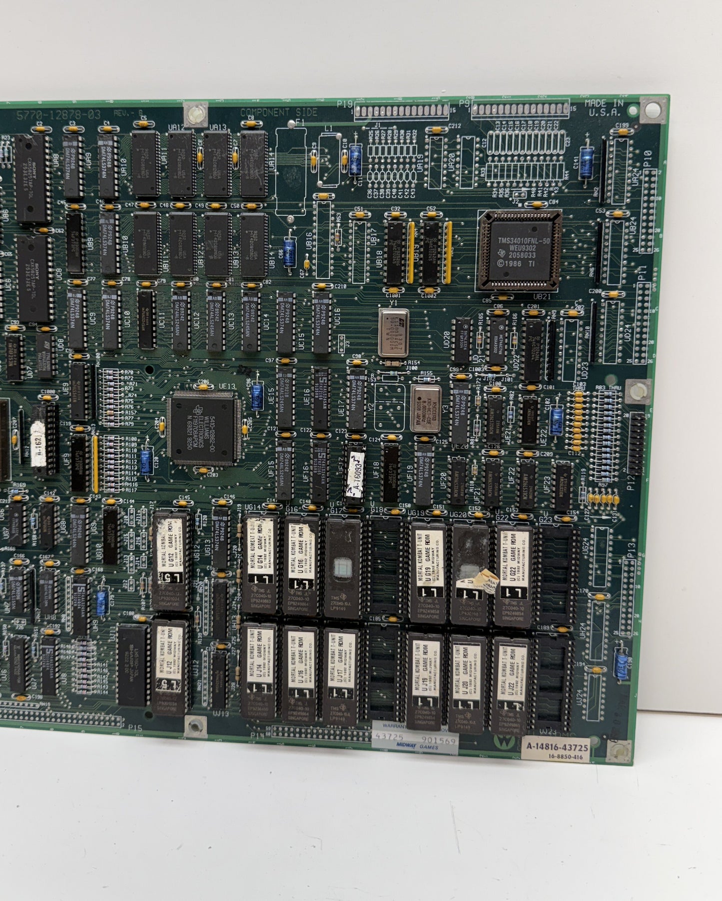 Mortal Kombat T-Unit CPU Board for Repair