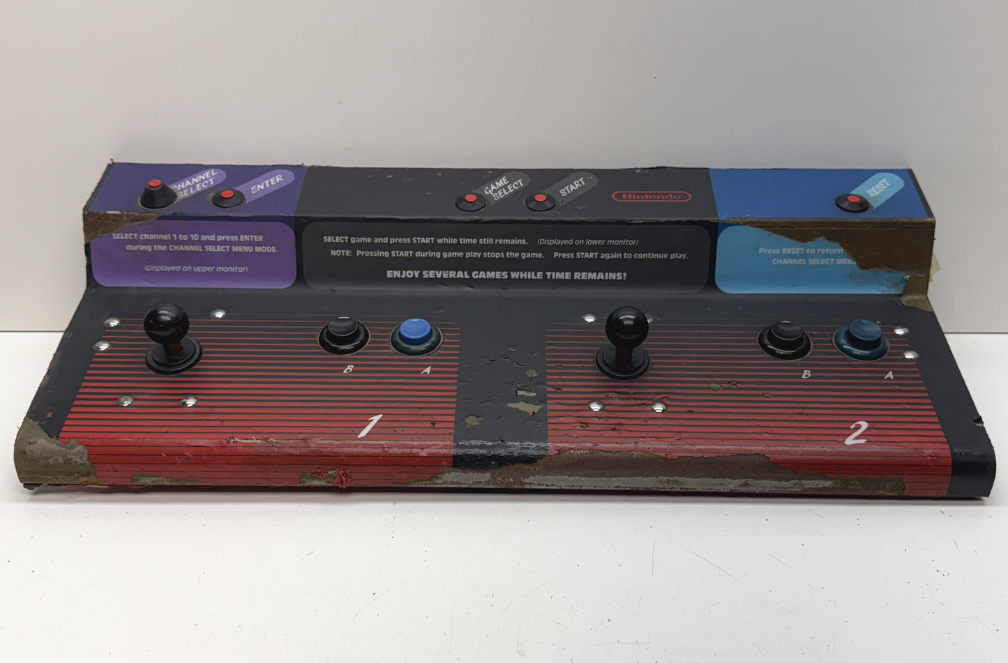 PlayChoice-10 Dual Monitor Control Panel for Restoration