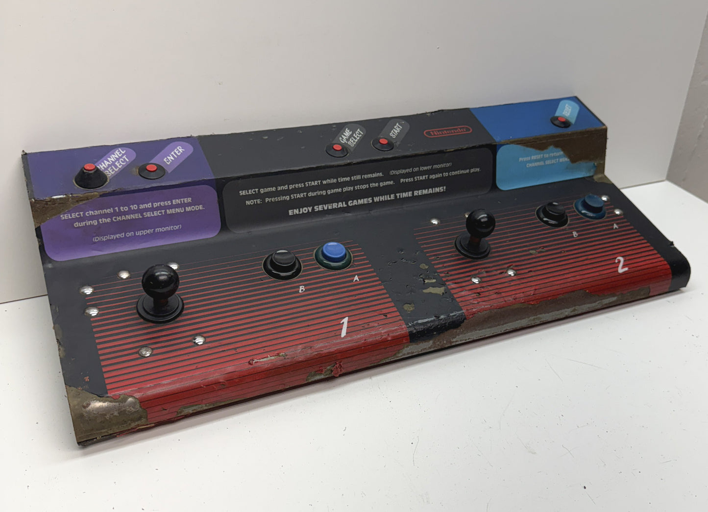 PlayChoice-10 Dual Monitor Control Panel for Restoration