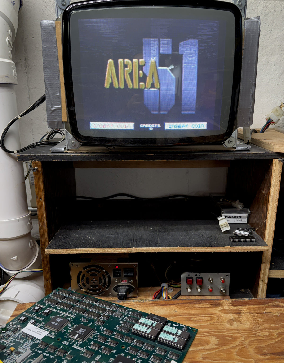 Area 51 Jamma Circuit Board, Working