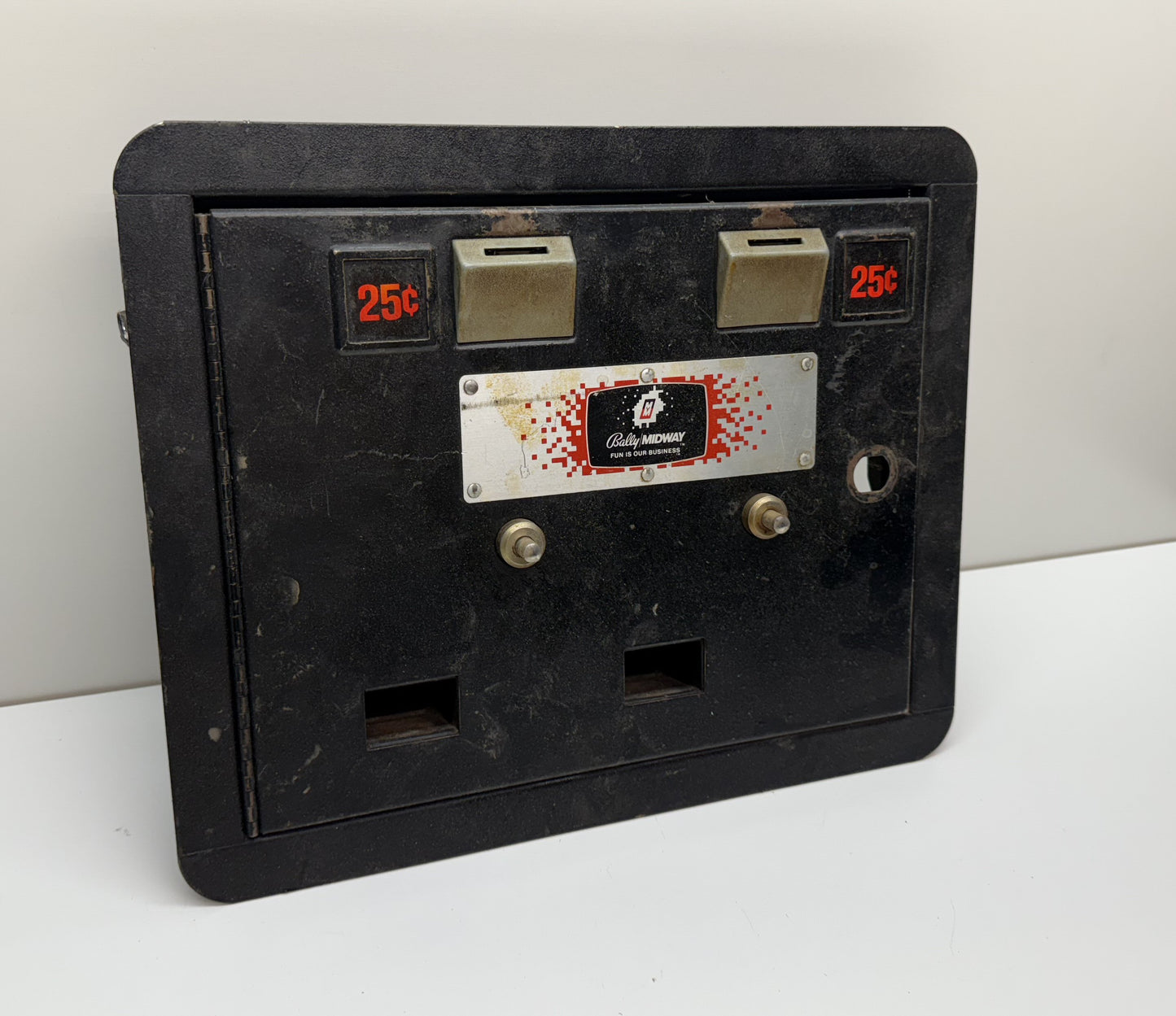 Bally Midway 2-Slot Coin Door, Complete