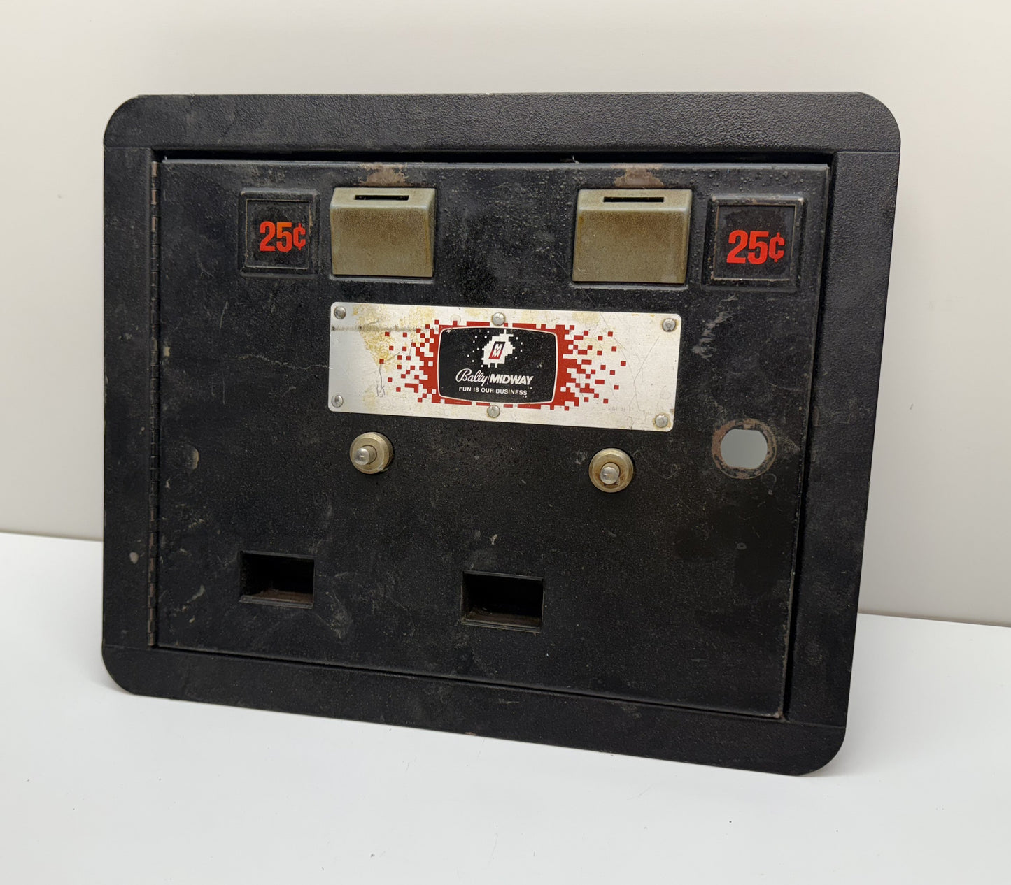 Bally Midway 2-Slot Coin Door, Complete