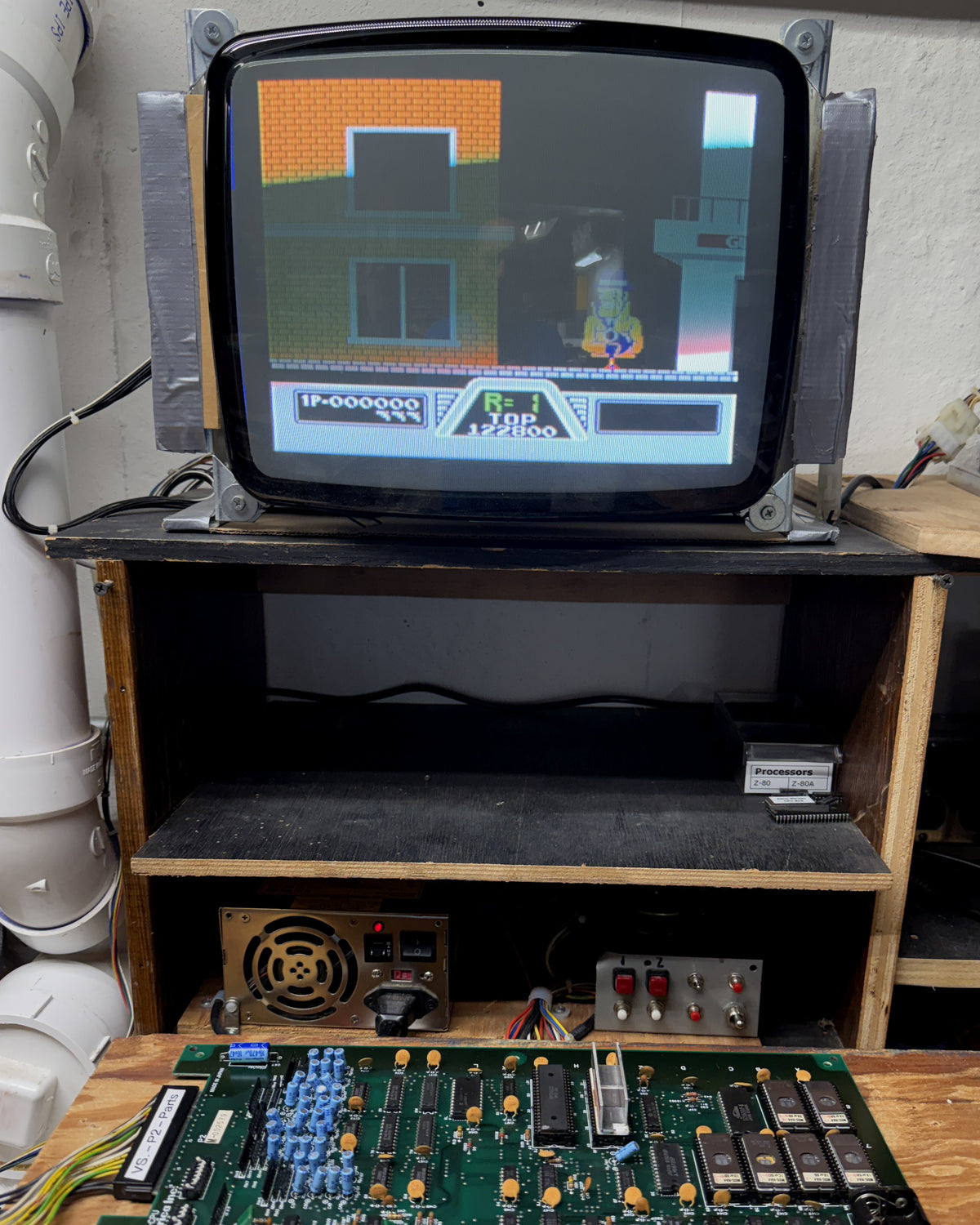 Vs. / Unisystem Hogan's Alley Circuit Board, Works