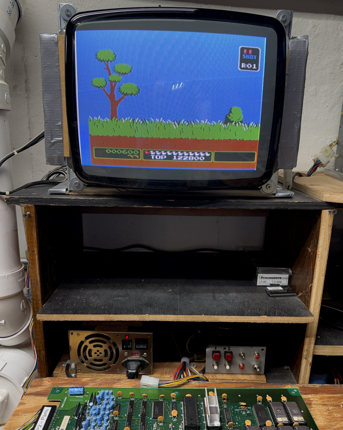 Vs. / Unisystem Duck Hunt Circuit Board, Works