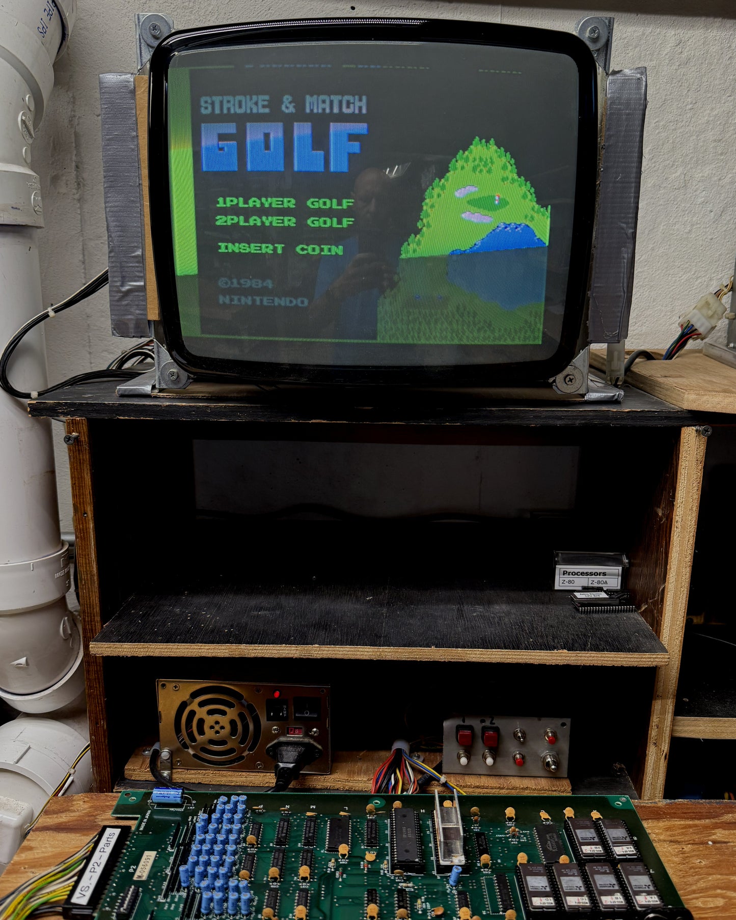 Vs. / Unisystem Golf Circuit Board, Works