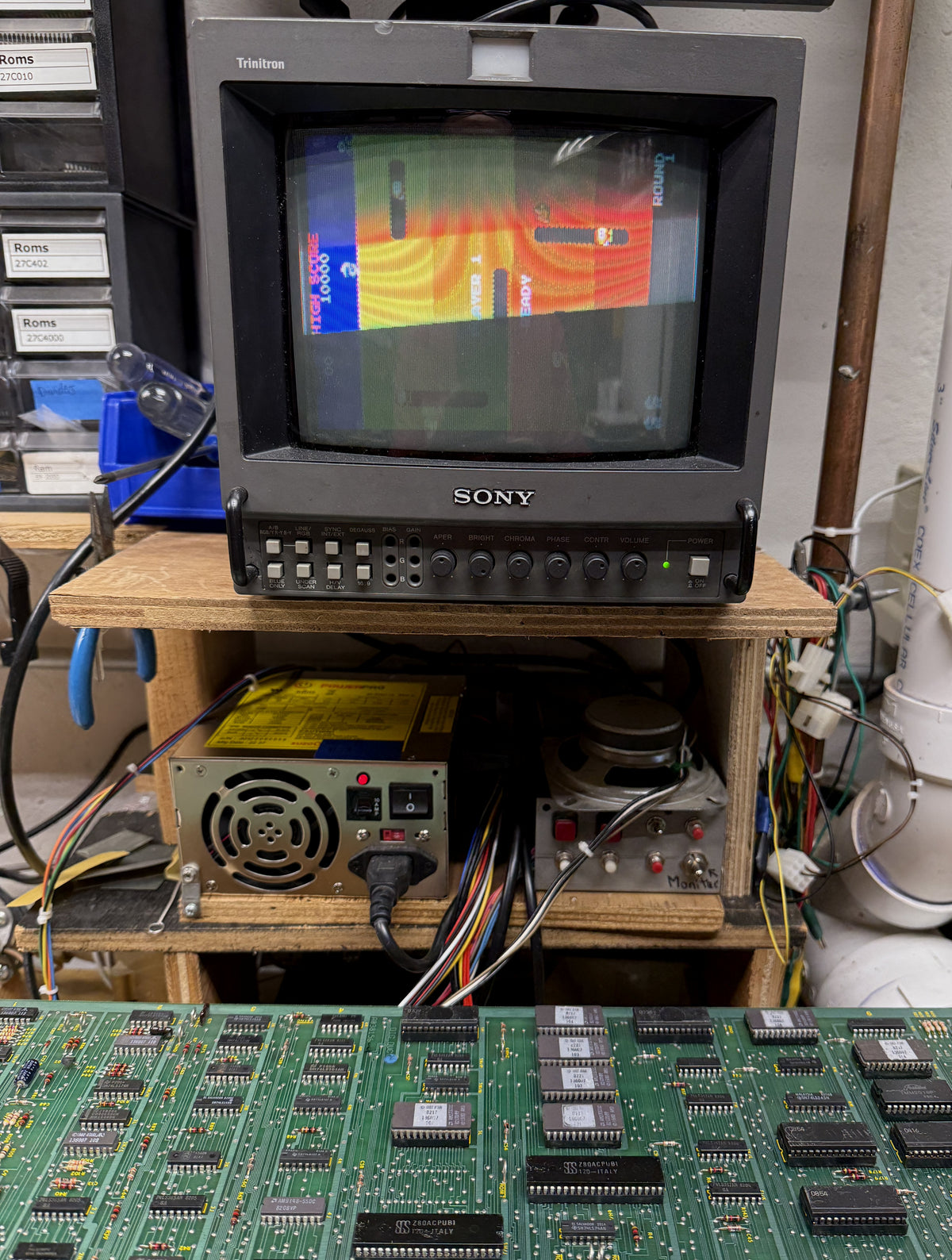 Dig Dug Circuit Board, Works