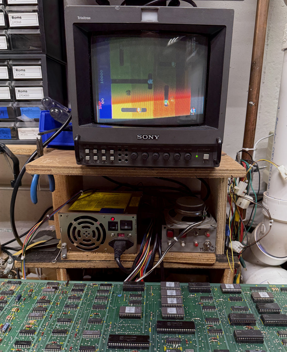 Dig Dug Circuit Board, Works
