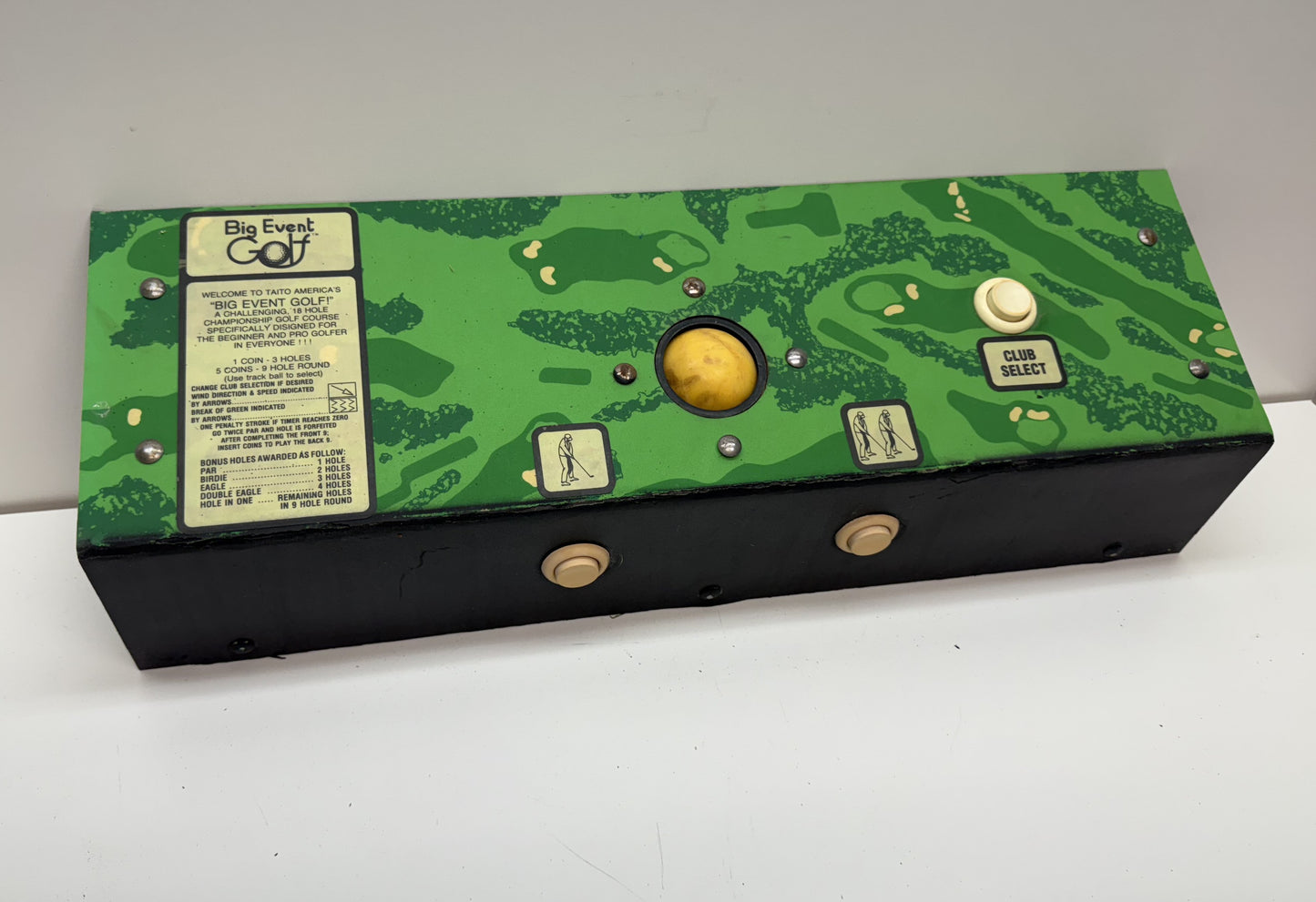 Big Event Golf (Converted Front Line) Control Panel