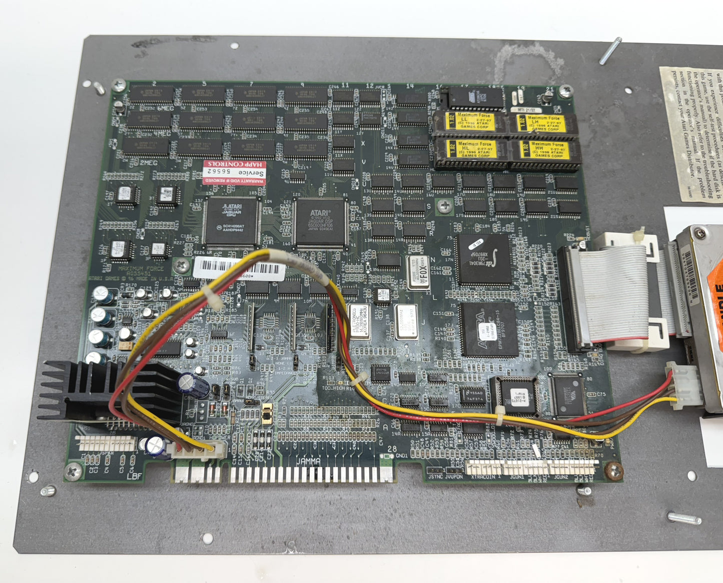 Maximum Force Jamma Circuit Board, Working