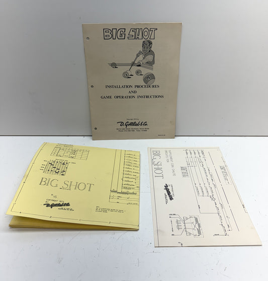Big Shot Pinball Manual & Schematics