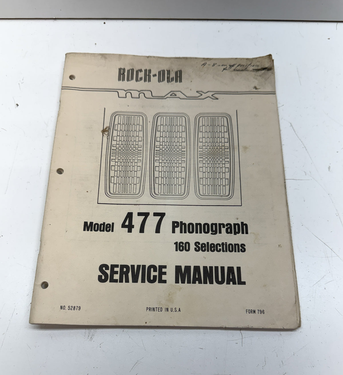 Rock-Ola 477 Service Manual