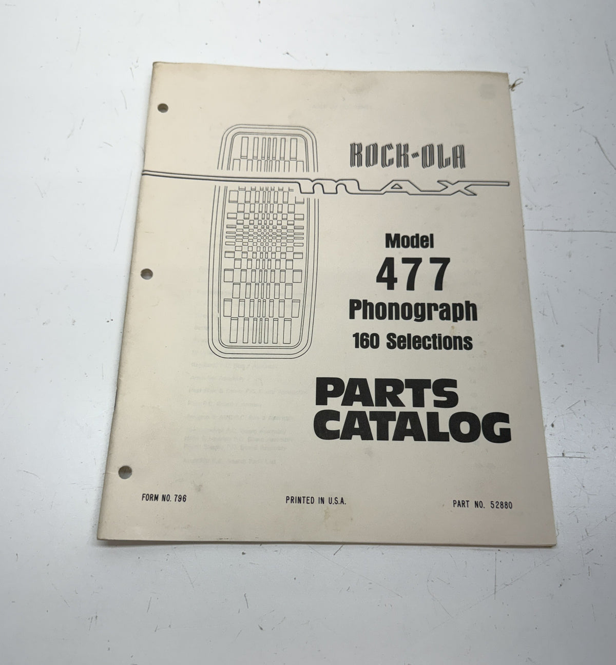 Rock-Ola 477 Parts Catalog