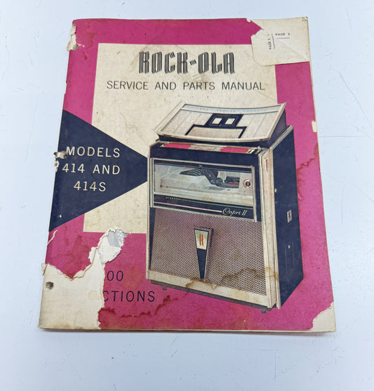 Rock-Ola 414 and 414S Service and Parts Manual