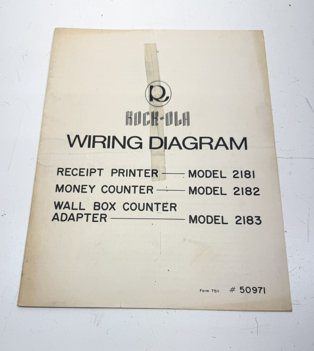 Rock-Ola 2181, 2182, 2183 Schematics / Wiring Diagram