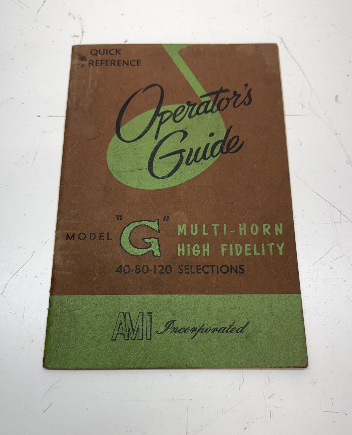 AMI Model G Operator's Guide