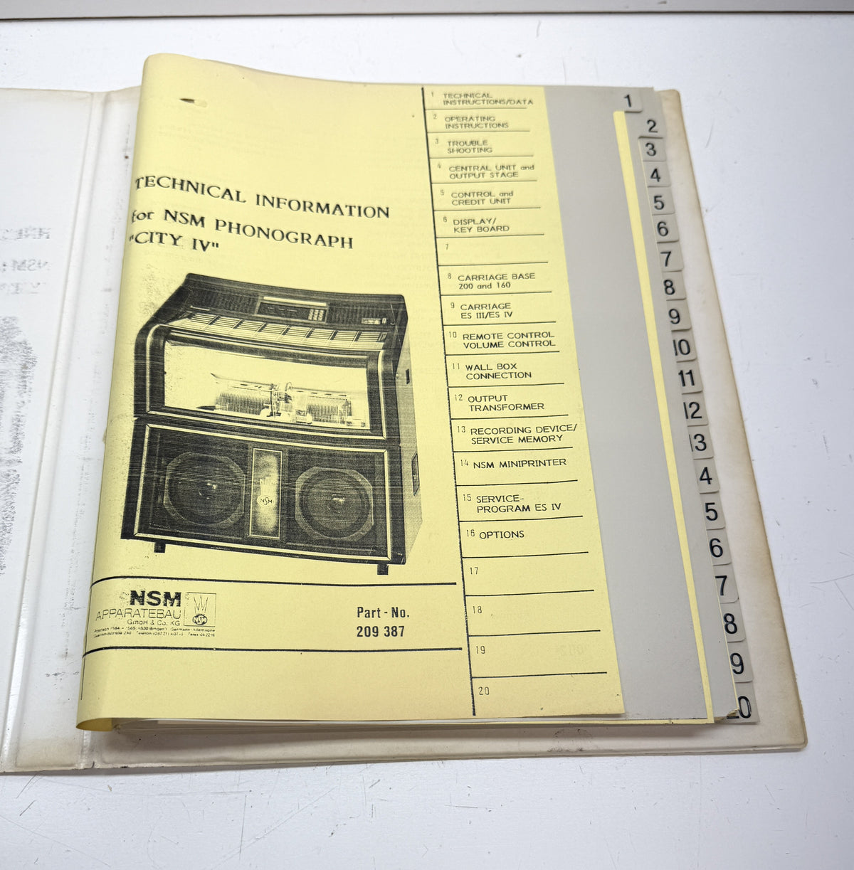 NSM City IV Service Binder
