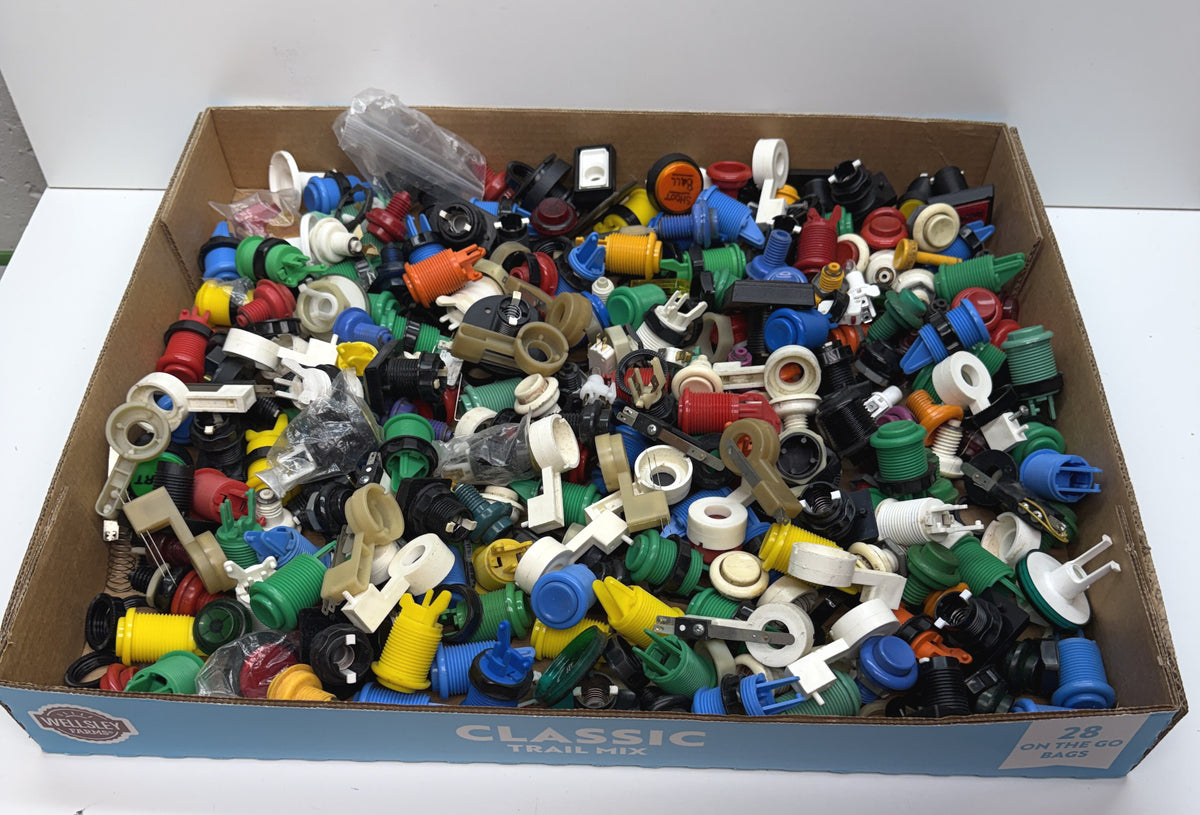 Huge Assorted Arcade Button Lot