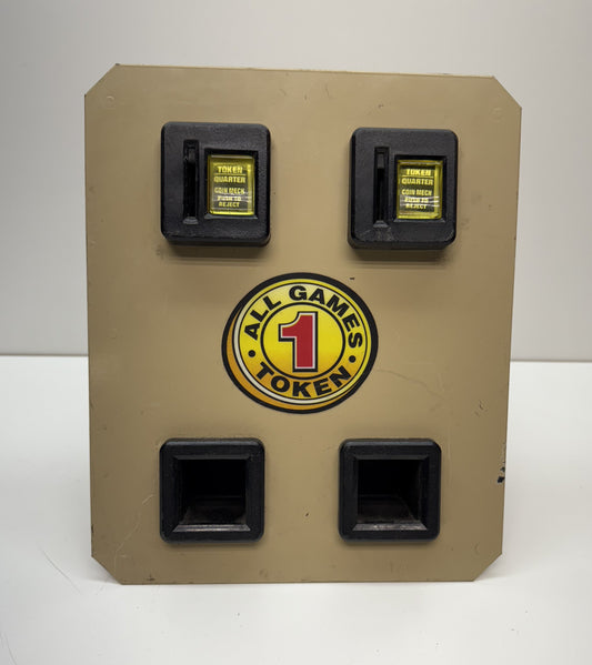 Tan 2-Slot Coin Door