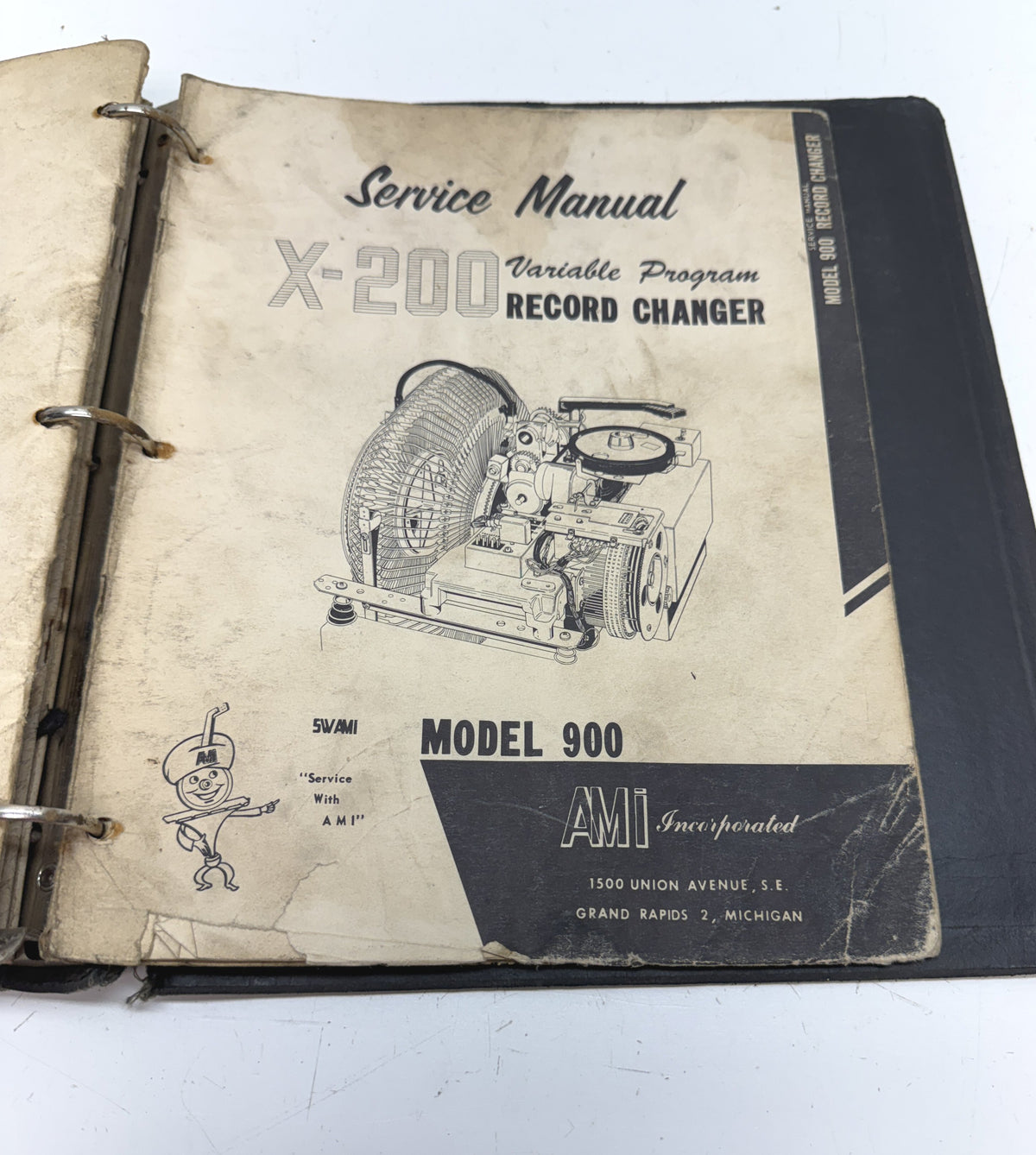 AMI Model 900 Series Jukebox Service Binder, 5 Manuals