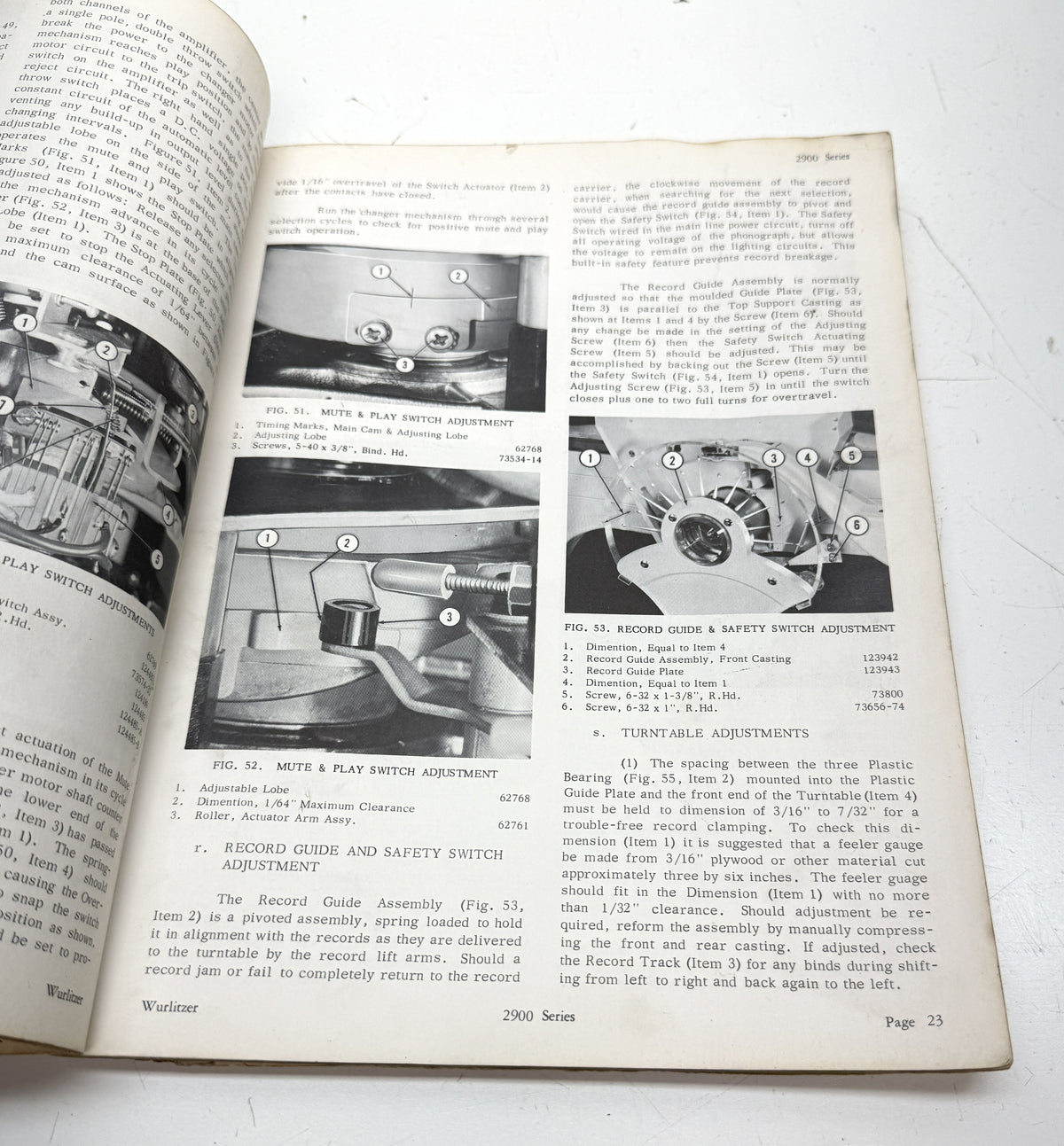 Wurlitzer 2900 Series Service Manual