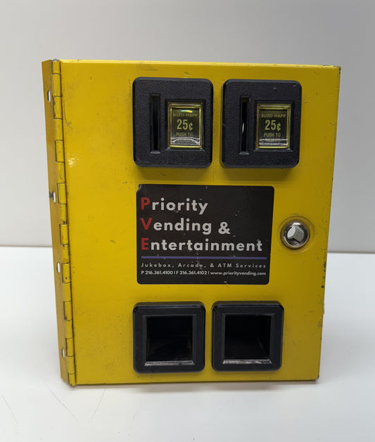 Yellow 2-Slot Coin Door