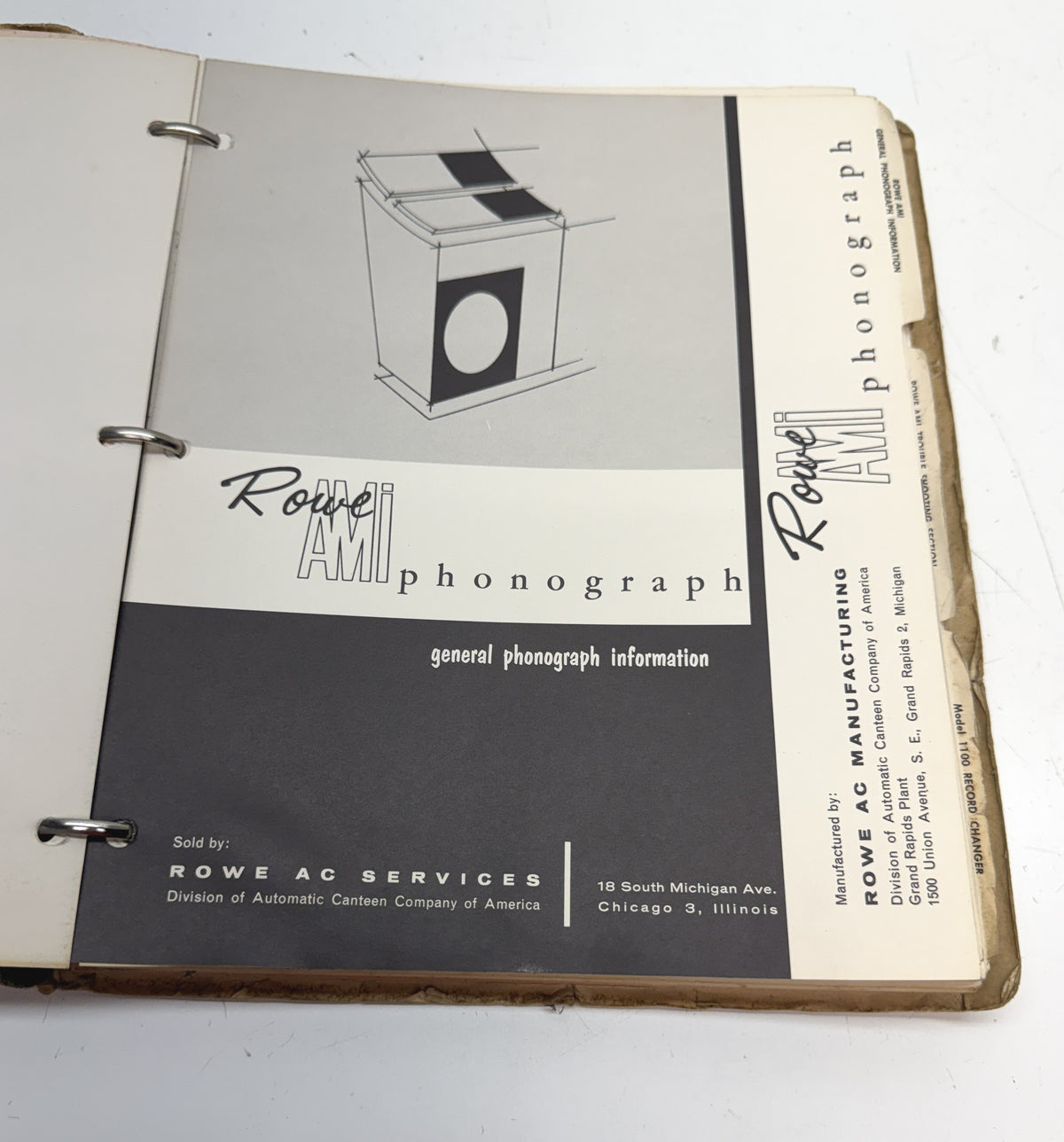 Rowe AMI Phonograph Installation Manual / Parts Catalog