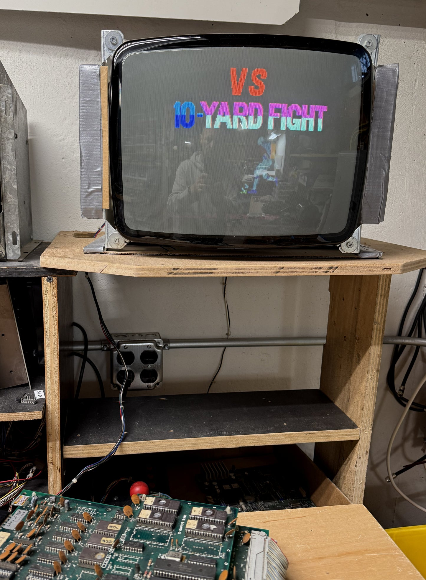 Vs. 10-Yard Fight Circuit Board, Works