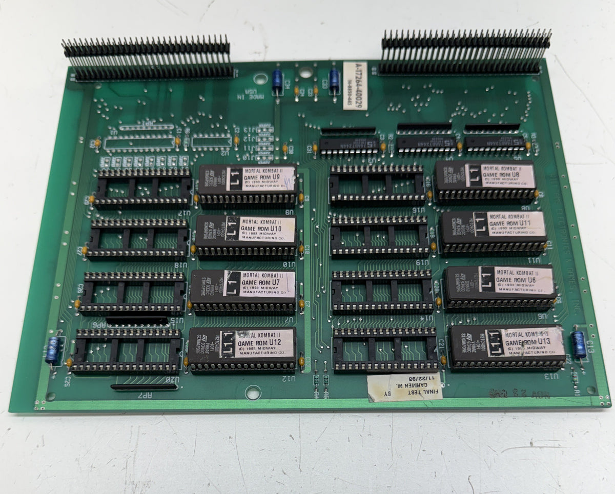 Mortal Kombat II CPU Board for Repair
