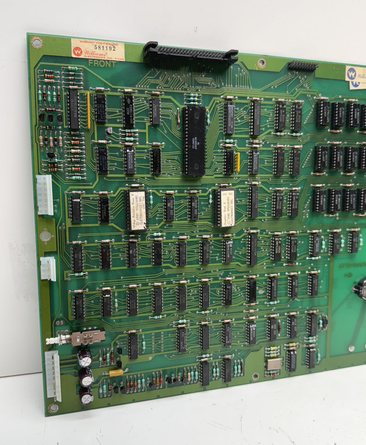 Williams CPU Board, Rev. C, Working, Rebuilt