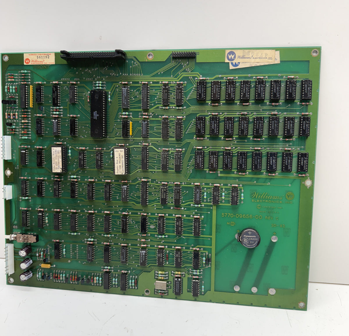 Williams CPU Board, Rev. C, Working, Rebuilt