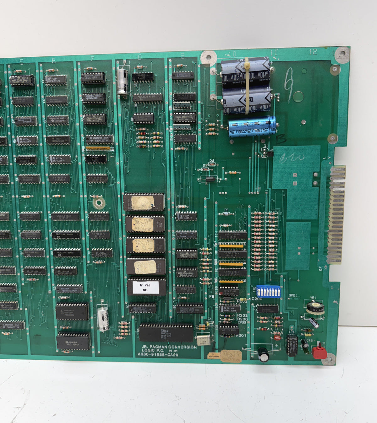 Jr. Pac-Man Circuit Board, Works (DC version)