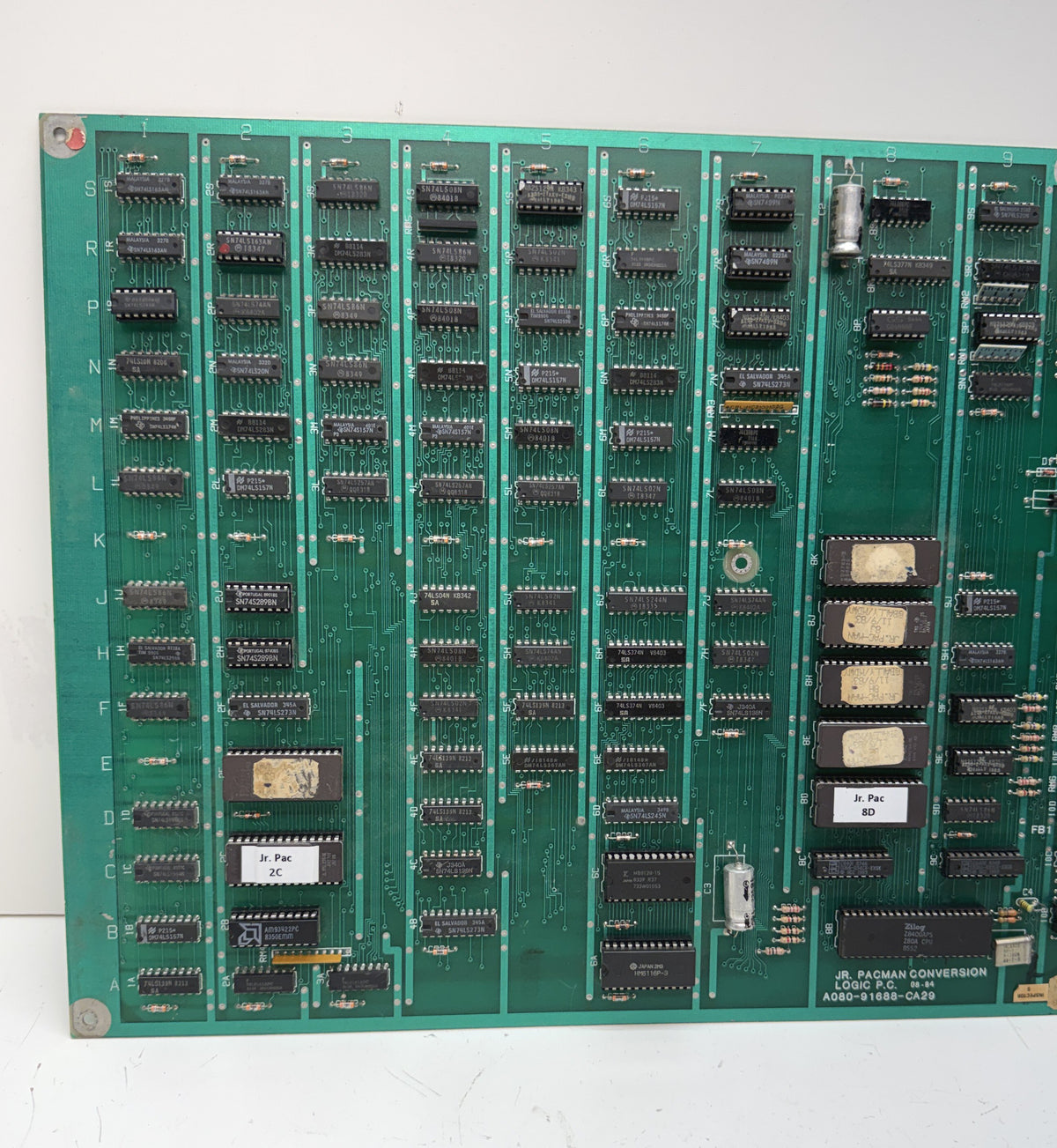 Jr. Pac-Man Circuit Board, Works (DC version)