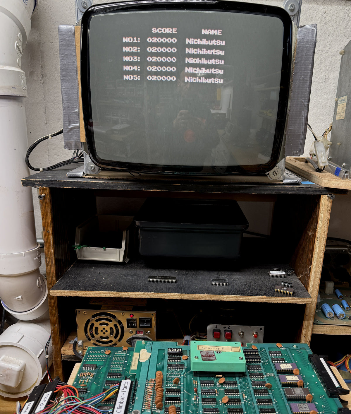 Crazy Climber Circuit Board, Works